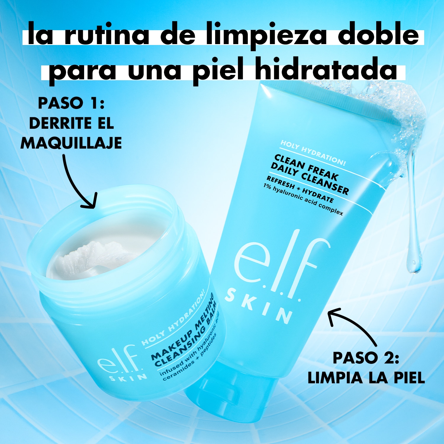 E.L.F. SKIN HOLY HYDRATION! CLEAN FREAK DAILY CLEANSER (LIMPIADOR FACIAL HIDRATANTE)